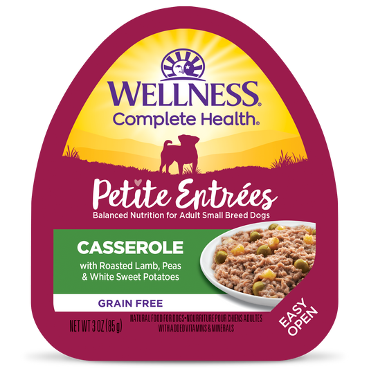 Wellness Small Breed Petite Entrees Casserole Roasted Lamb, Peas & White Sweet Potatoes