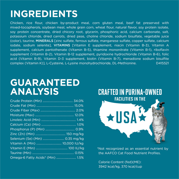 Purina ONE Tender Selects Blend With Real Chicken Adult Dry Cat Food, 7 lb
