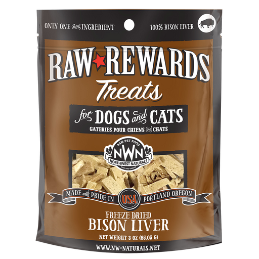 Northwest Naturals Freeze Dried Bison Liver Treats 3oz