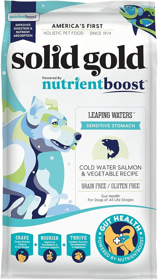 Solid Gold Nutrientboost Leaping Waters Adult Cold Water Salmon and Vegetable Recipe Dry Dog Food