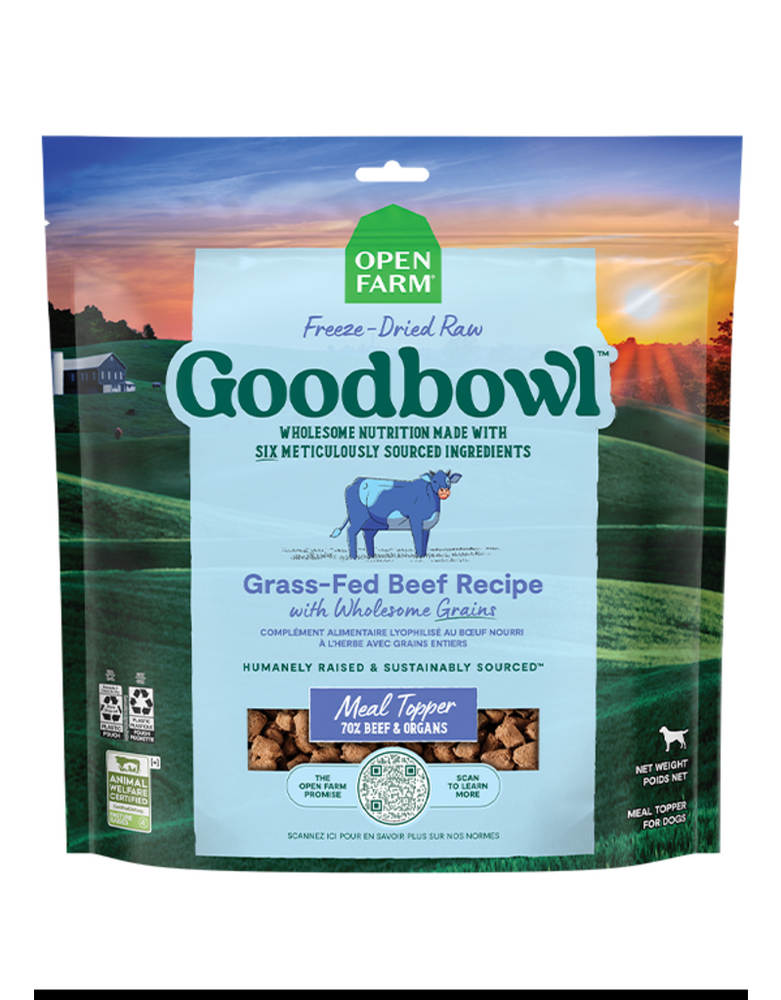Open Farm Dog Freeze Dried Good Bowl Grass-Fed Beef