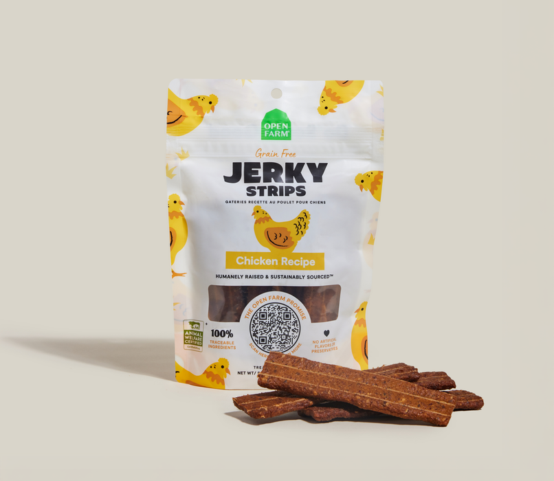 Open Farm Grain-Free Jerky Strips Dog Treats