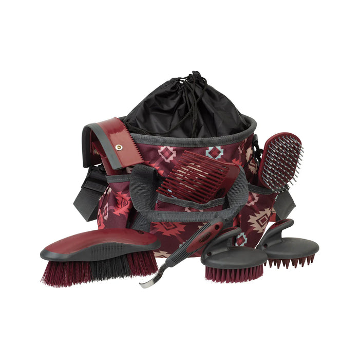 Weaver Equine 7-Piece Horse Grooming Kit with Tote Bag