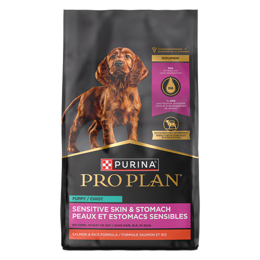 Purina Pro Plan Sensitive Skin and Stomach Puppy Salmon and Rice Formula Dry Dog Food 16 lb Bag