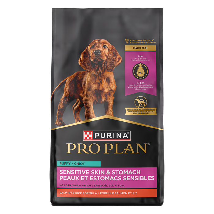 Purina Pro Plan Sensitive Skin and Stomach Puppy Salmon and Rice Formula Dry Dog Food 16 lb Bag