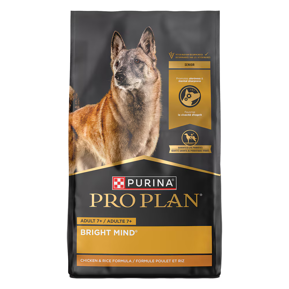Purina Pro Plan Bright Mind 7+ Chicken And Rice Large Breed Senior Dog Food 30 lb Bag