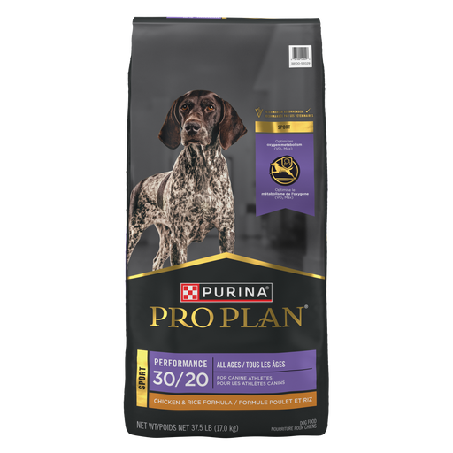 Purina Pro Plan All Ages Sport Performance 30/20 Chicken & Rice Formula Dry Dog Food, 37.5 lb