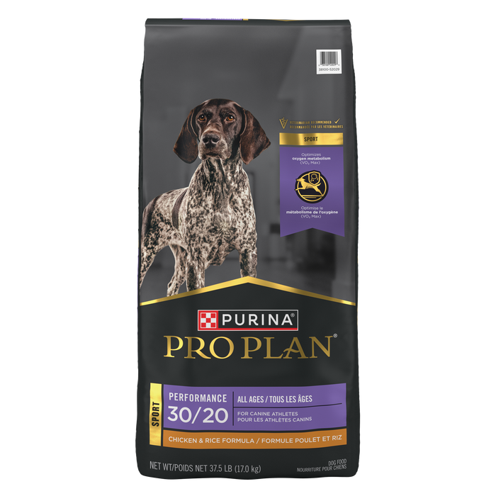 Purina Pro Plan All Ages Sport Performance 30/20 Chicken & Rice Formula Dry Dog Food, 37.5 lb