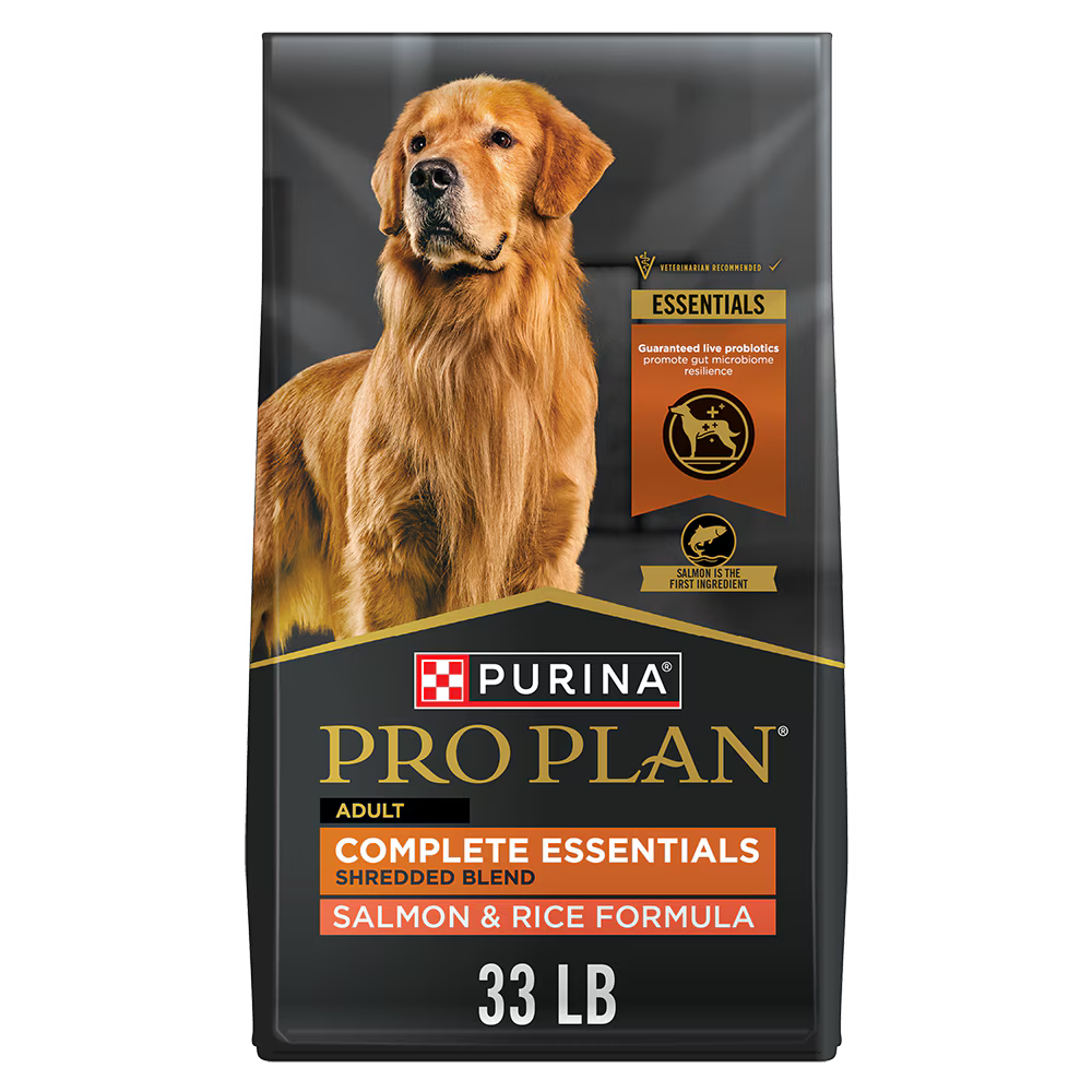 Purina Pro Plan Complete Essentials Shredded Blend Salmon And Rice Dry Dog Food 5 lb Bag