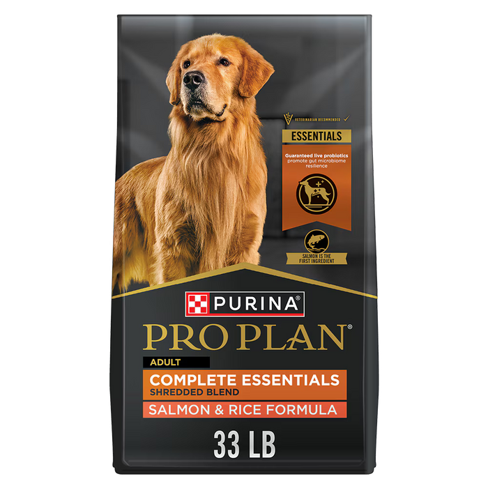 Purina Pro Plan Complete Essentials Shredded Blend Salmon And Rice Dry Dog Food 5 lb Bag