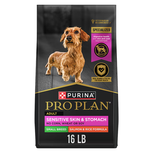 Pro Plan Sensitive Skin & Stomach Salmon Small Breed Dog 16 Lb