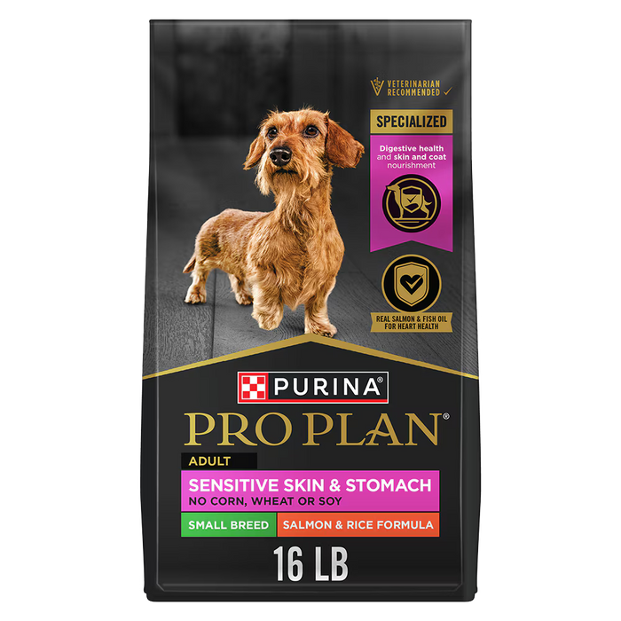 Pro Plan Sensitive Skin & Stomach Salmon Small Breed Dog 16 Lb