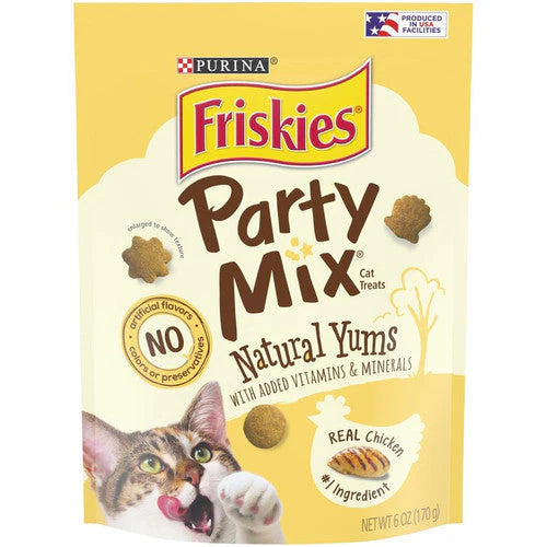 Friskies Party Mix Natural Yums Real Chicken Cat 6 / 6 oz Case