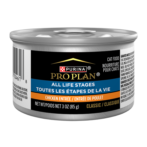 Purina Pro Plan All Life Stages Chicken Classic Entrée Wet Cat Food 3 oz Can