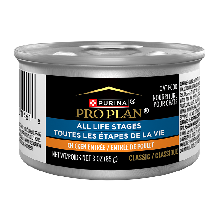 Purina Pro Plan All Life Stages Chicken Classic Entrée Wet Cat Food 3 oz Can