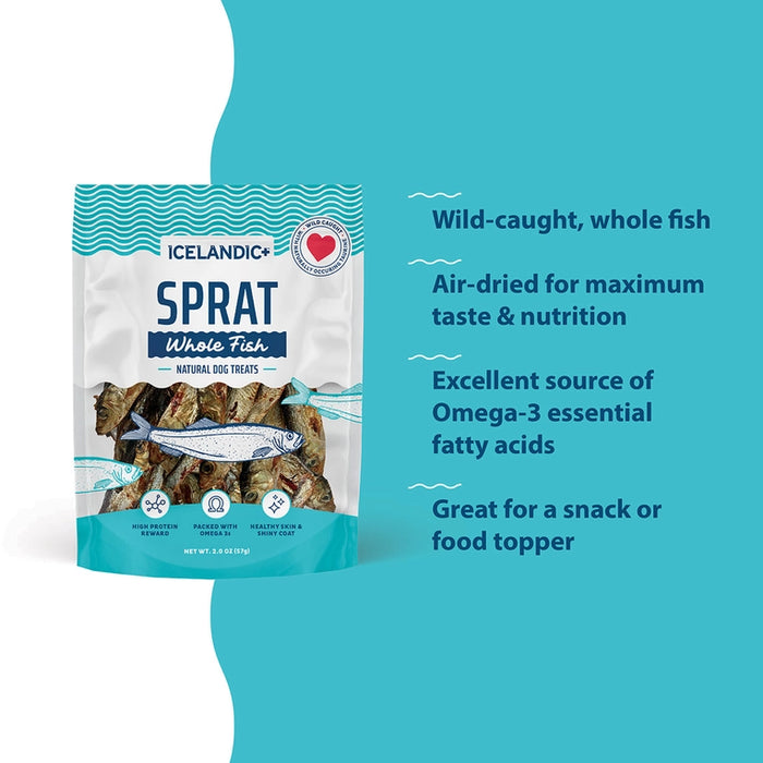 Icelandic+ Whole Fish Sprat Dog Treat 2oz