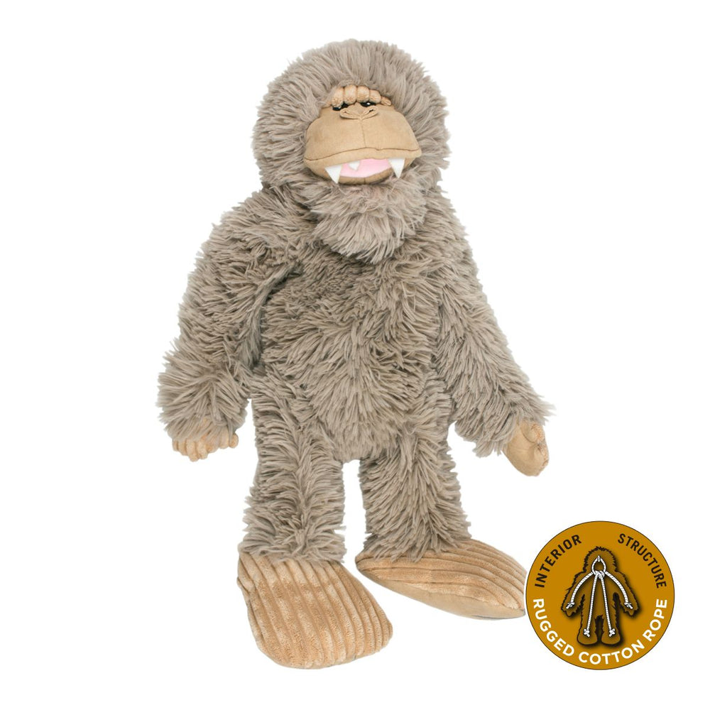 Tall Tails Stuffless Bigfoot Dog Toy with Squeaker – 20"