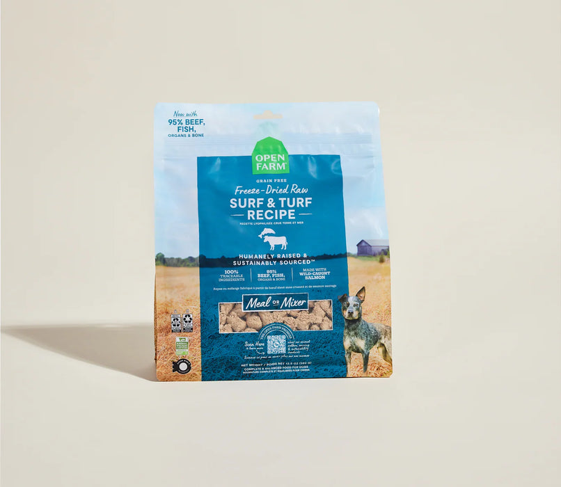 Open Farm Freeze Dried Morsels Surf n' Turf Dog Food 3.5 Ounces