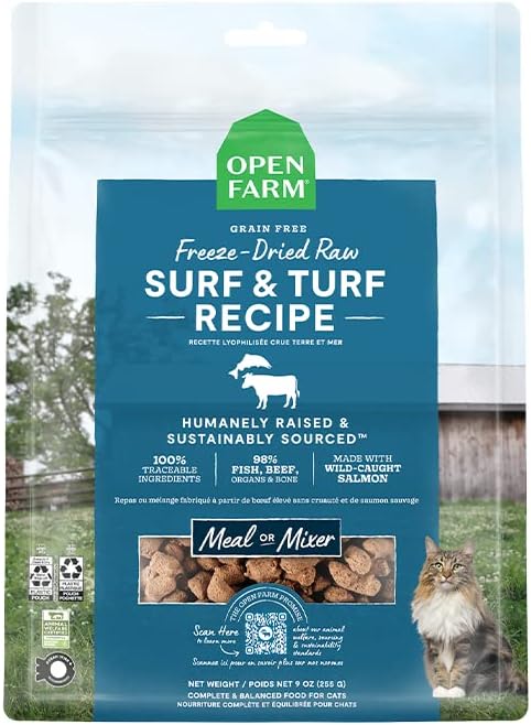 Open Farm Cat Freeze Dried Raw Morsels Surf & Turf 3.5oz