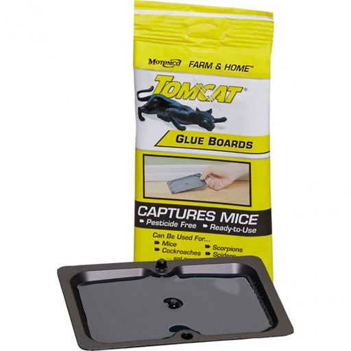 Tomcat Prebaited Glue Board Mouse Traps Black 2 Pack