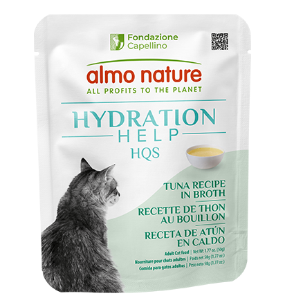 Almo Nature Hydration Help HQS Tuna Recipe in Broth