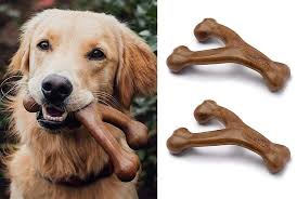 Benebone Bacon Wishbone Durable Dog Chew Toy