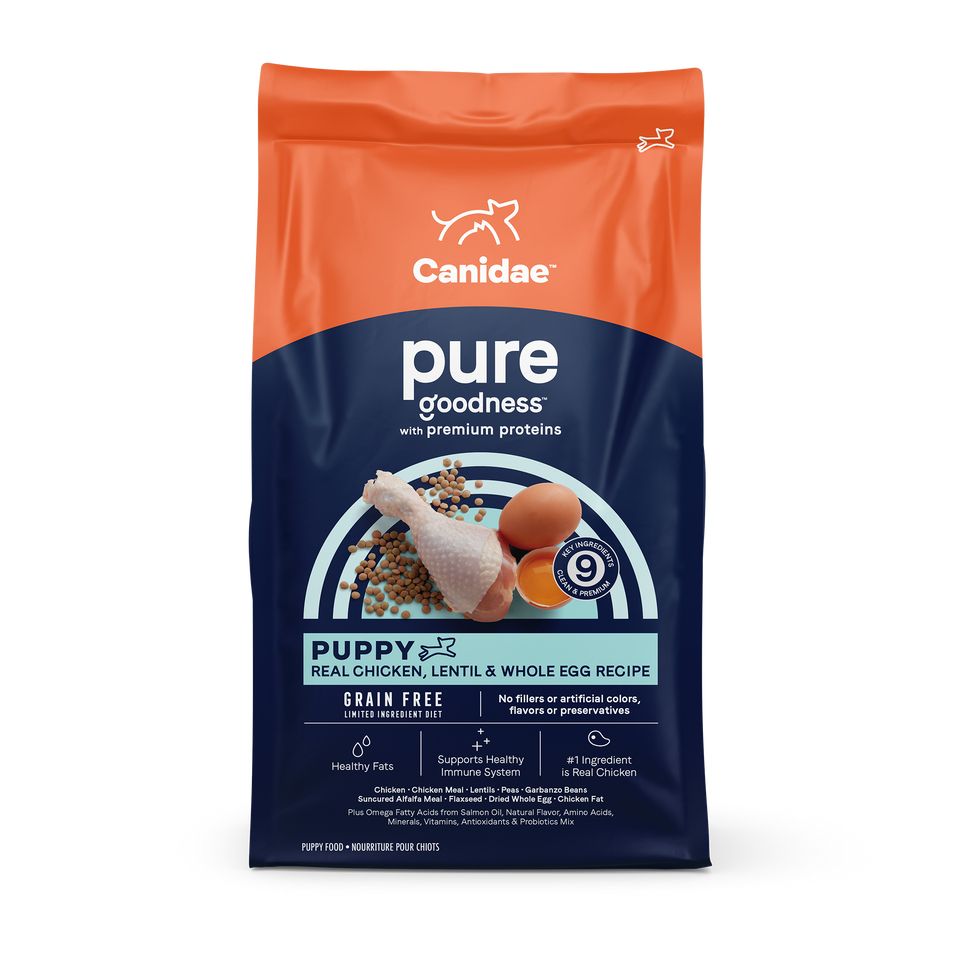 Canidae Pure Goodness PUPPY Real Chicken, Lentil & Whole Egg Recipe Dry Dog