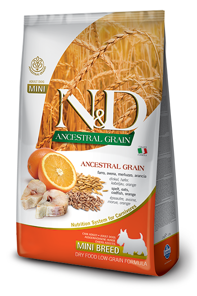Farmina CODFISH & ORANGE ADULT MINI ANCESTRAL GRAIN
