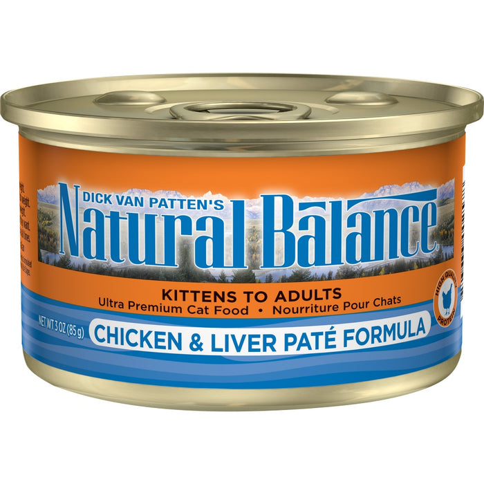 Natural Balance Chicken and Liver Pate Canned Cat Food