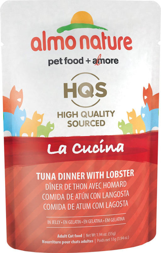 Almo Nature HQS La Cucina Tuna Dinner With Lobster In Jelly Wet Cat Food Packets