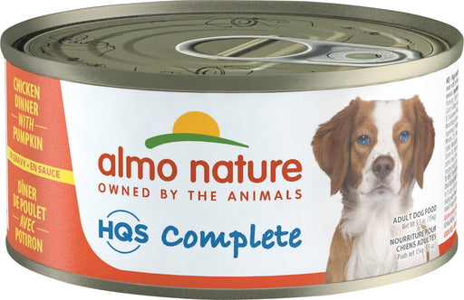 Almo Nature HQS Complete Chicken Dinner With Pumpkin Canned Dog Food