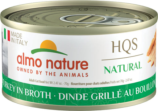 Almo Nature HQS Made in Italy Grilled Turkey In Broth Canned Cat Food