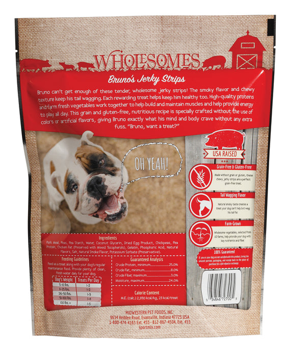 SPORTMiX Wholesomes Bruno's Jerky Strips Moist Dog Treats