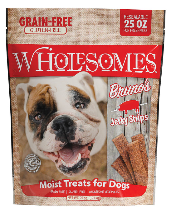 SPORTMiX Wholesomes Bruno's Jerky Strips Moist Dog Treats