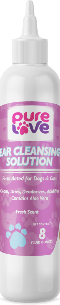 Pure Love Ear Cleaning Solution-Fresh Scentfor Dogs and Cats