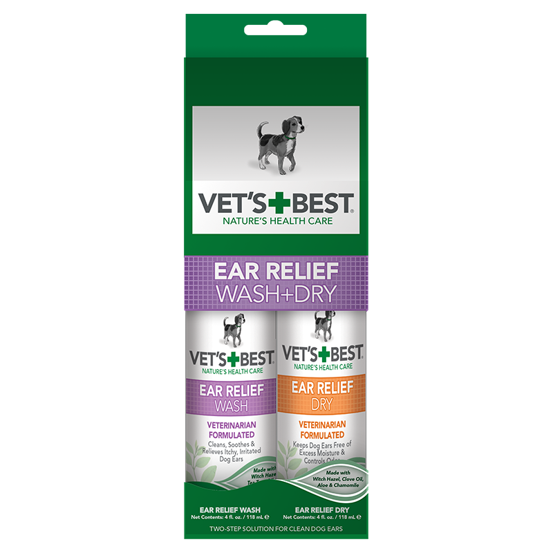 Vet's Best Ear Relief Wash + Dry