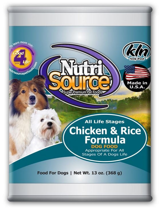 NutriSource Adult Chicken & Rice Canned Dog Food