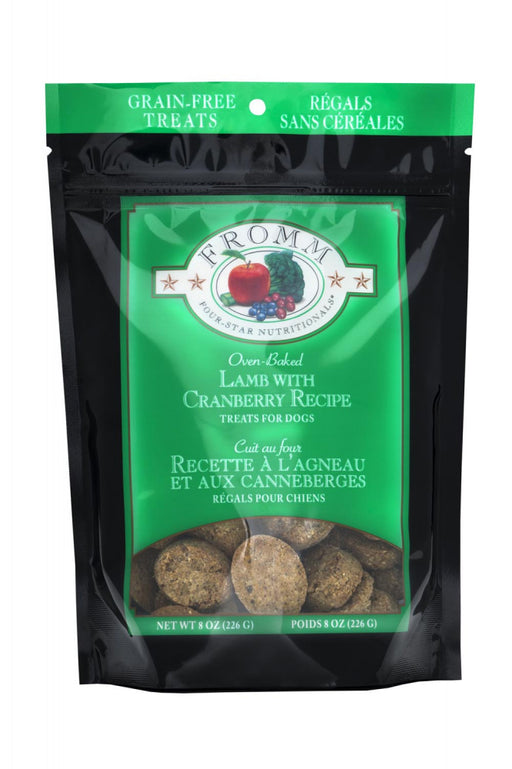 Fromm Four Star Grain Free Lamb with Cranberry 8oz Bag of Dog Treats