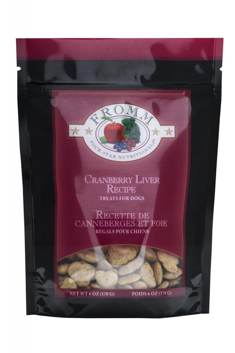 Fromm Four Star Cranberry Liver 6oz Bag of Dog Treats