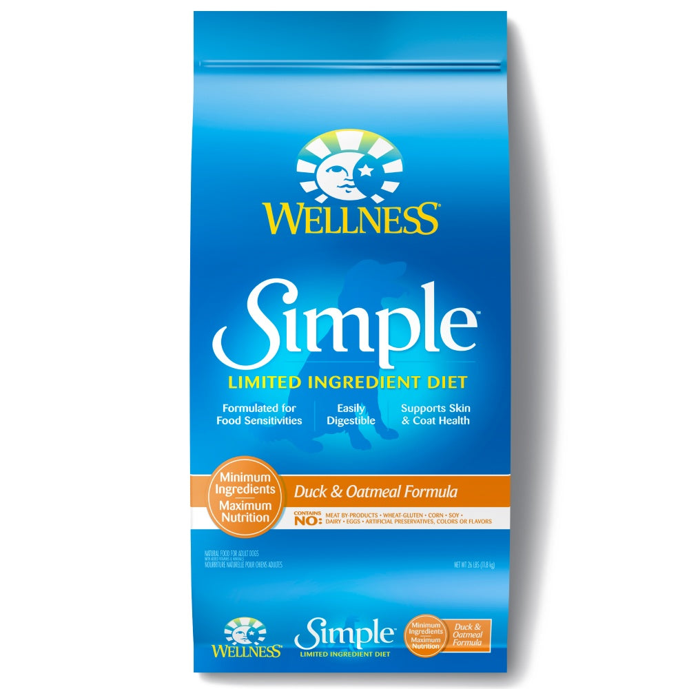 Wellness Simple Natural Limited Ingredient Diet Duck and Oatmeal Recipe Dry Dog Food