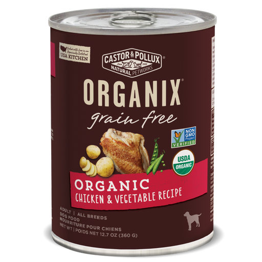 Castor and Pollux Organix Grain Free Chicken and Vegetable Formula Adult Canned Dog Food