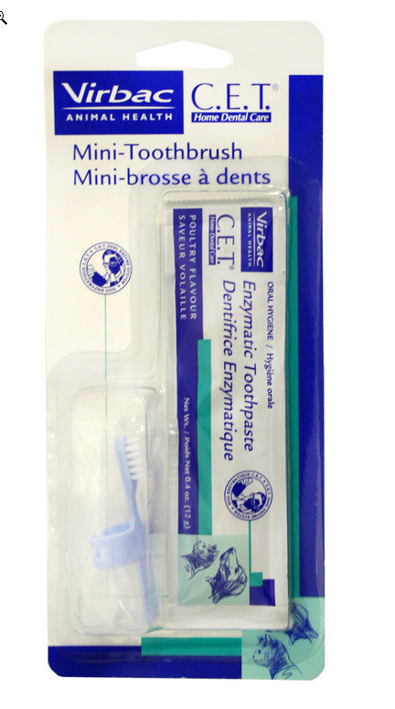 Virbac C.E.T. Mini Pet Toothbrush for Cats and Dogs