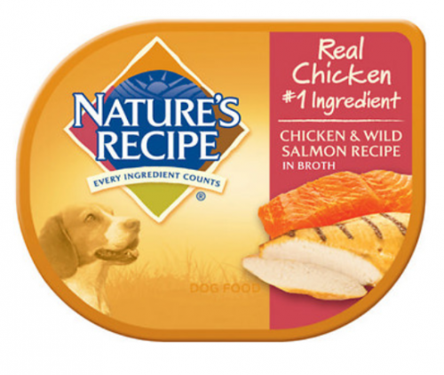 Nature's Recipe Chicken and Wild Salmon Recipe in Broth Wet Dog
