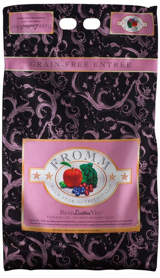 Fromm Four Star Grain Free Beef Livattini Veg® Recipe Dry Cat Food