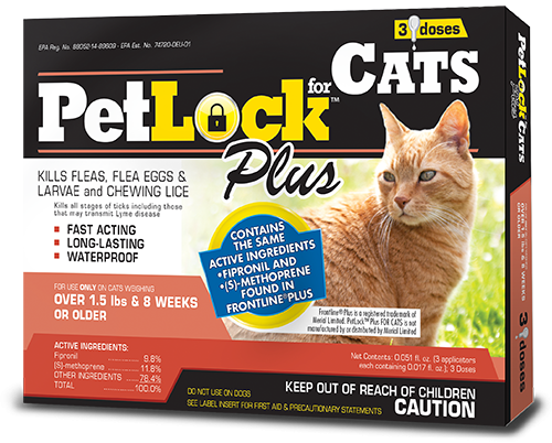 PetLock Plus Flea Prevention for Cats