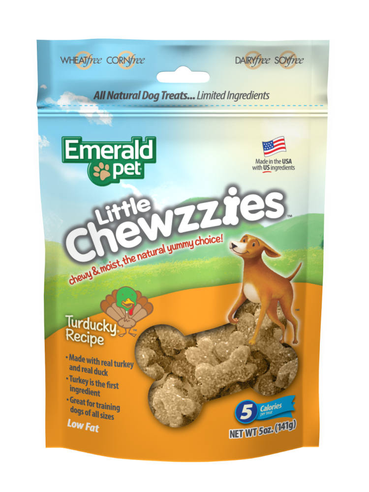 Emerald Pet Little Chewzzies Turducky Recipe Dog Treats