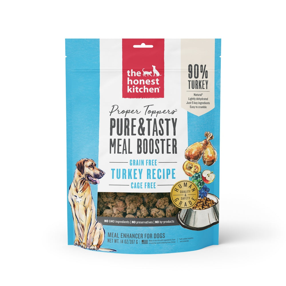 The Honest Kitchen Proper Toppers Grain Free Turkey Recipe for Dogs