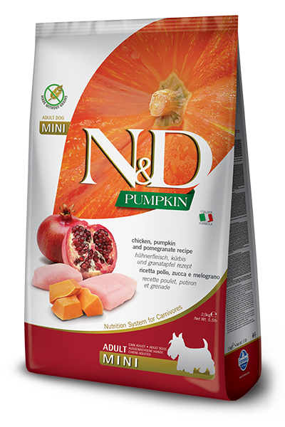 Farmina Pumpkin Chicken and Pomegranate Adult Mini Dry Dog Food 5.5 Lb