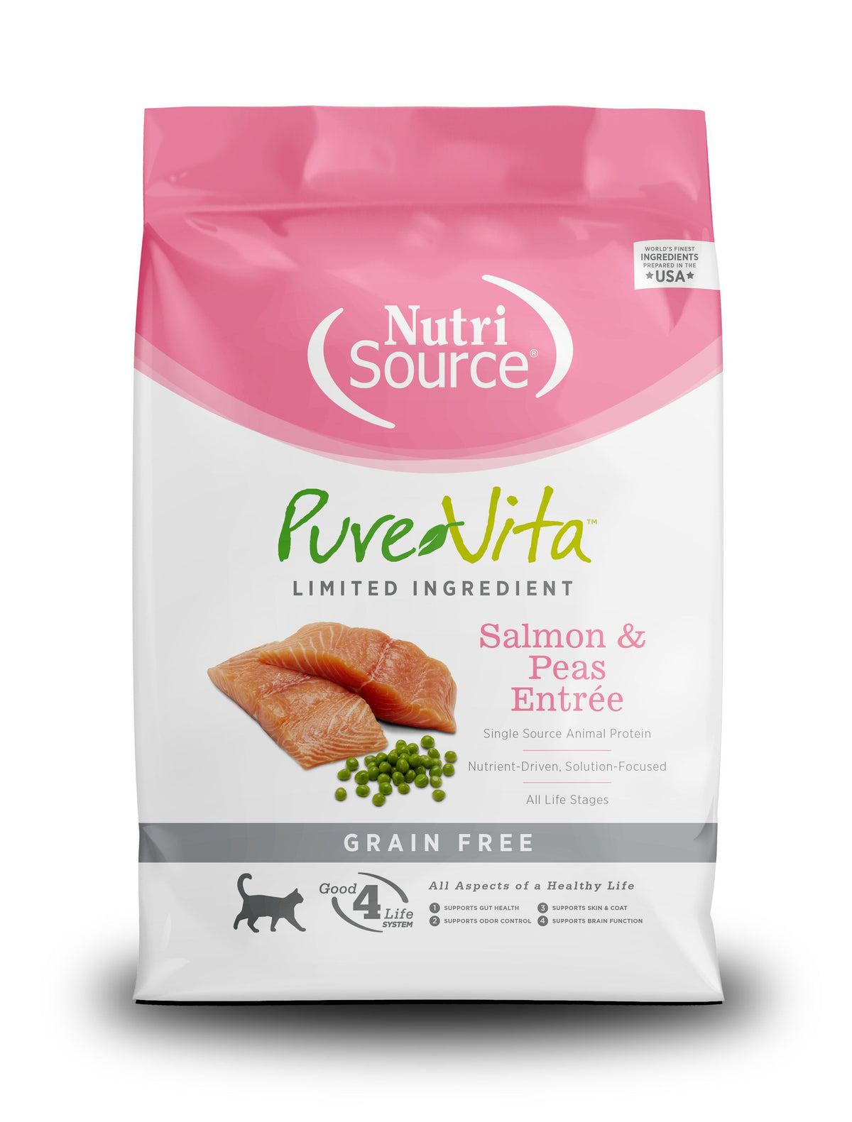 PureVita Grain Free Salmon and Peas Dry Cat Food NurturePet Pet