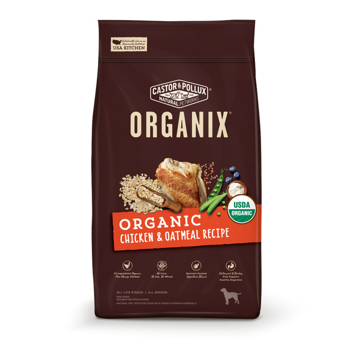 Castor and Pollux Organix Organic Chicken and Oatmeal Dry Dog Food
